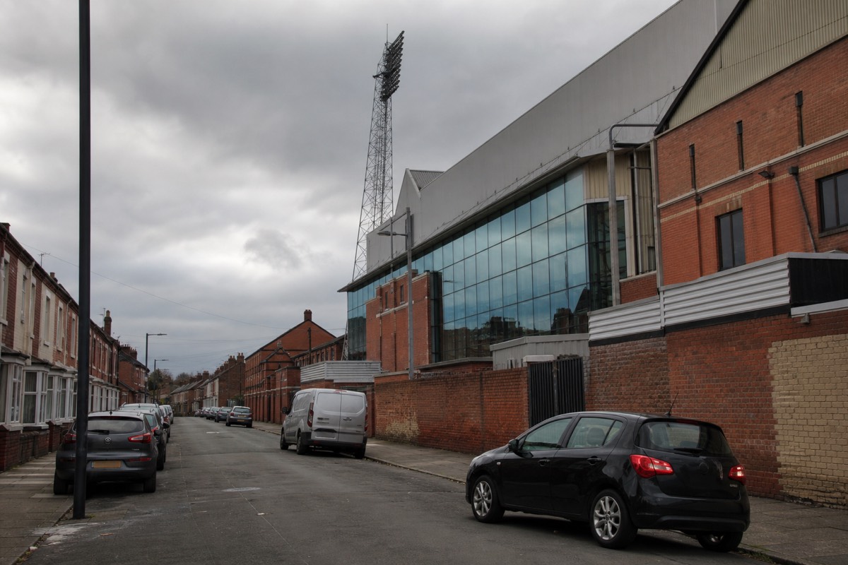 Anfield stadium, home of Liverpool FC