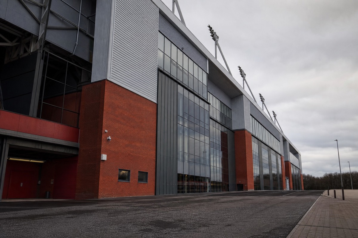Anfield stadium, home of Liverpool FC