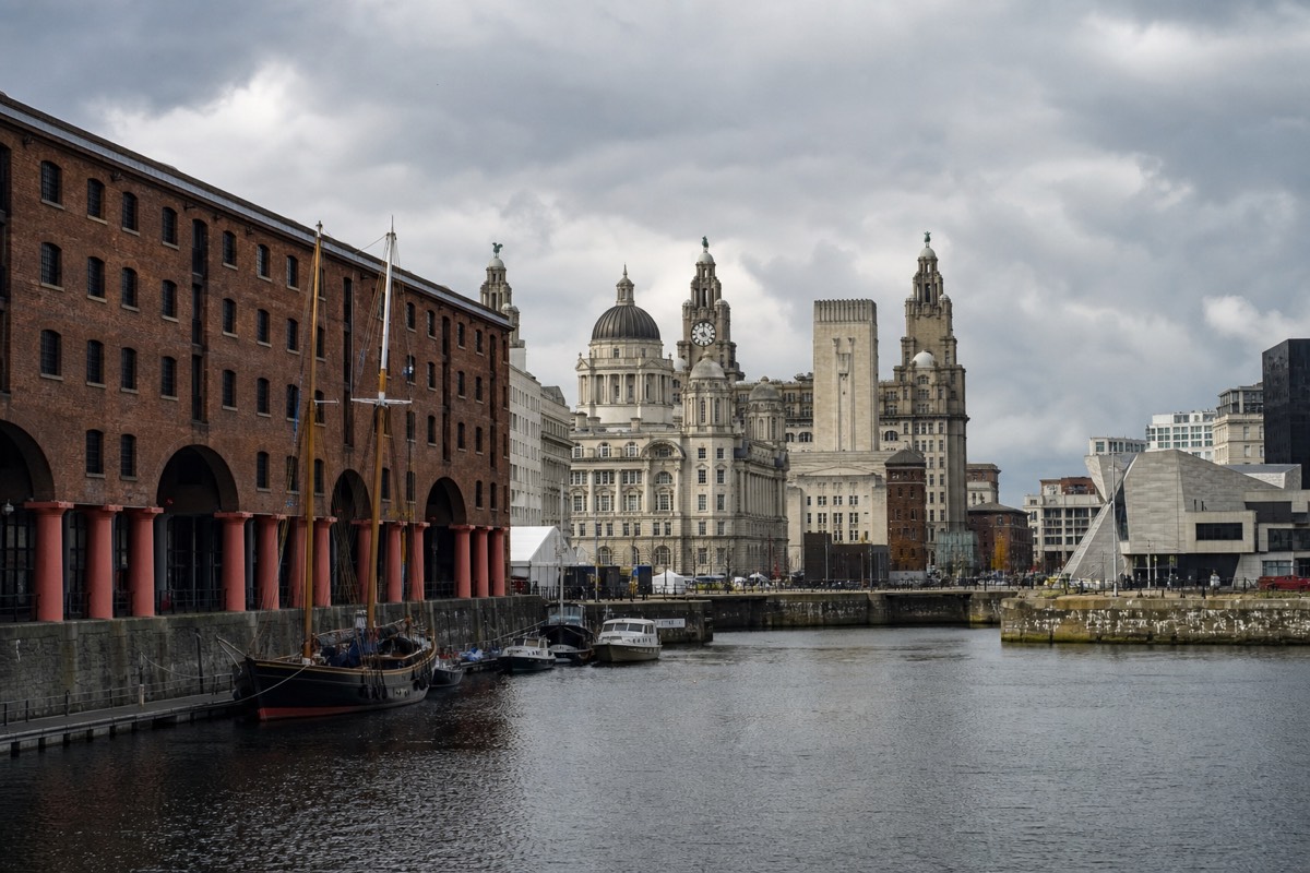 The Liverpool waterfront, a short ride from Anfield