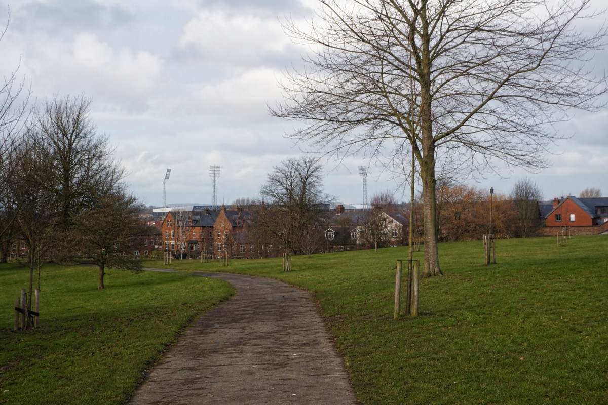 The approach to the ground across Stanley Park