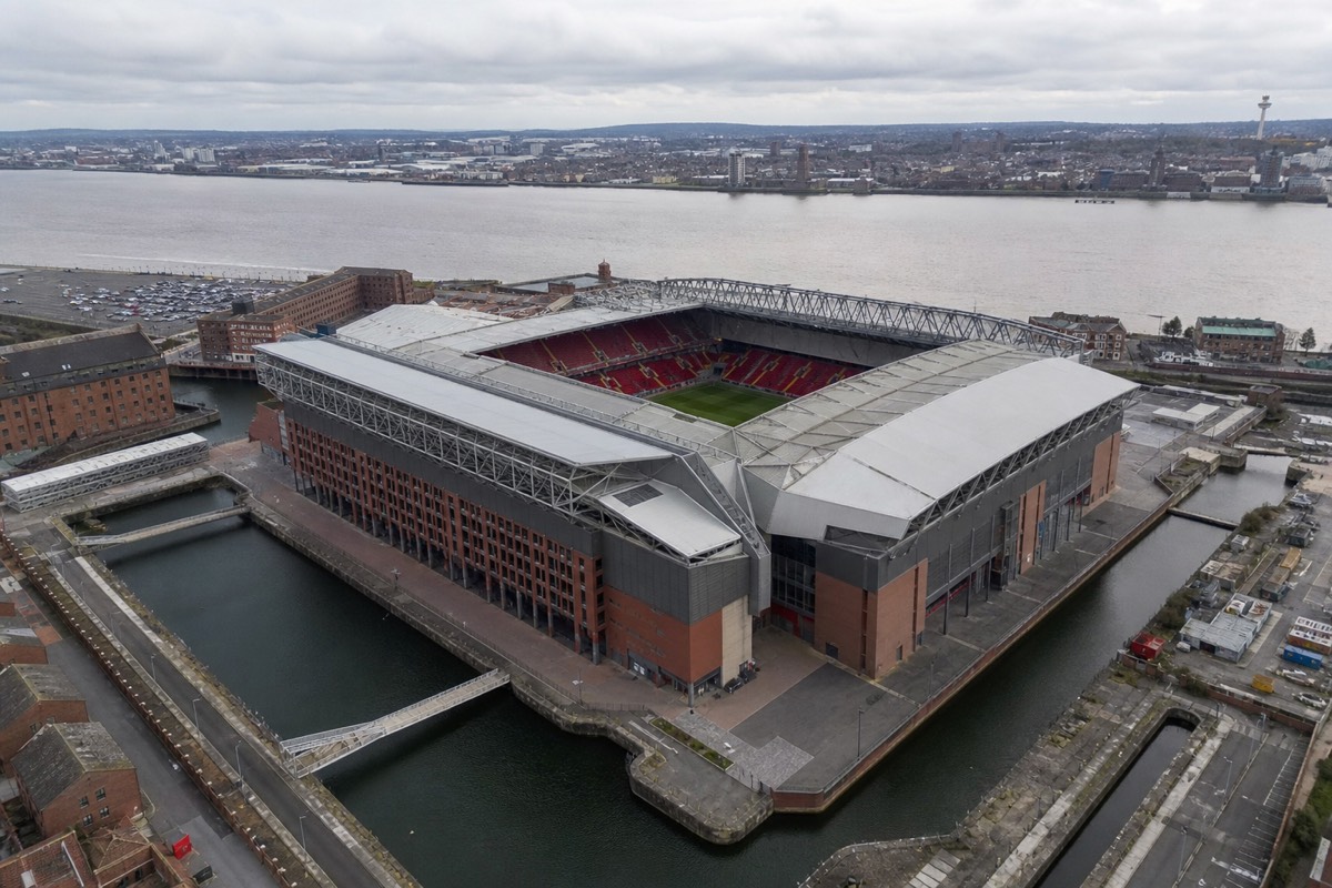 Everton's Hill Dickinson Stadium on the Bramley-Moore Dock waterfront